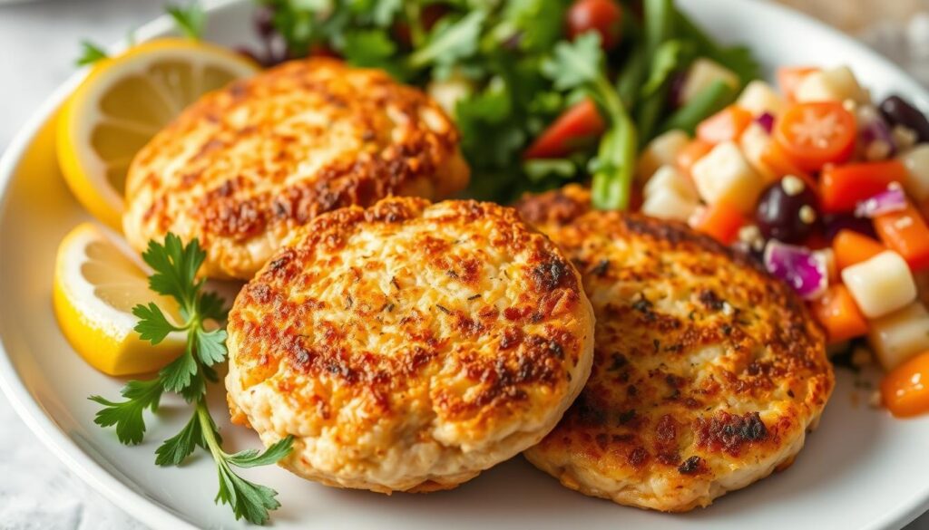 Healthy salmon patties