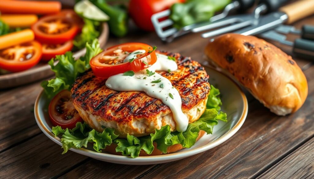 grilled salmon burgers