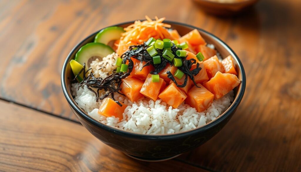 salmon poke bowl