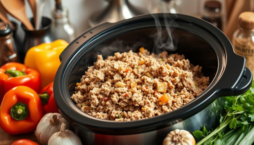 slow cooker ground turkey