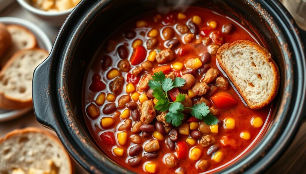 slow cooker turkey chili