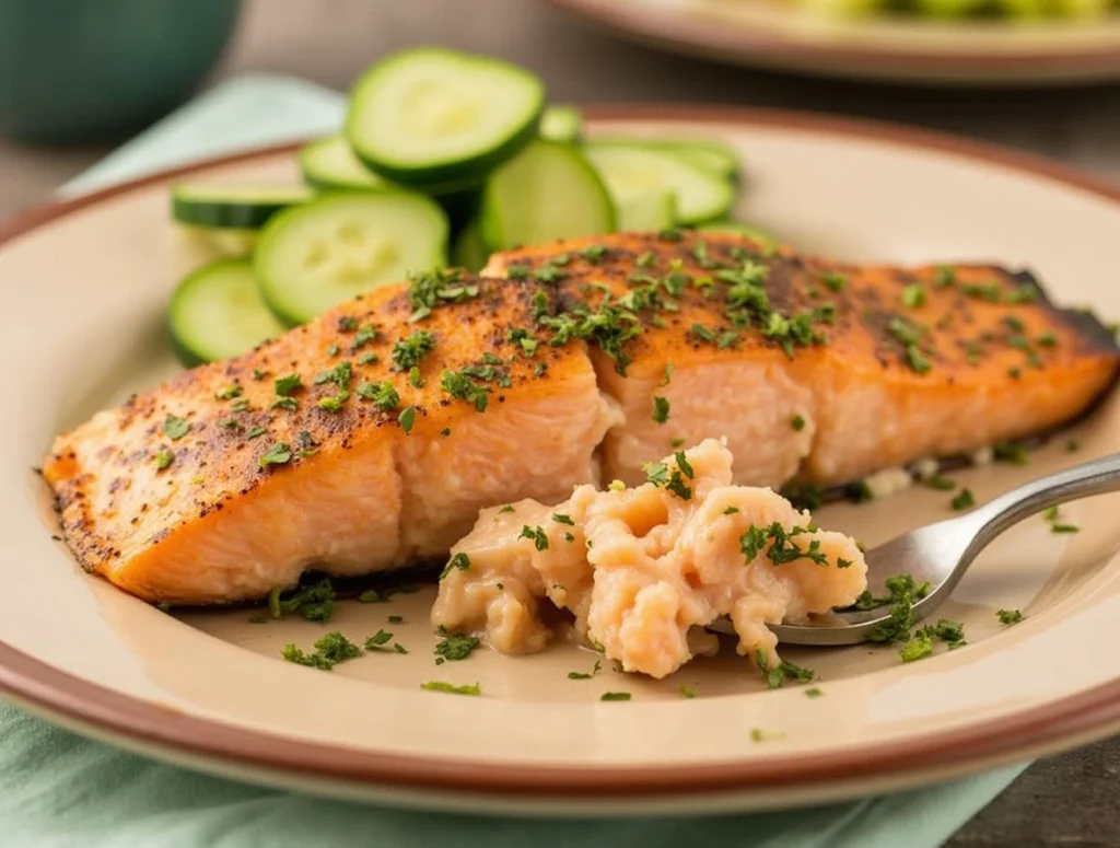 Crab Stuffed Salmon