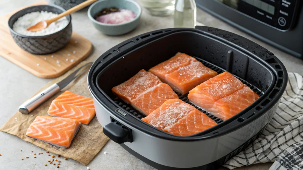 Frozen Salmon in an Air Fryer